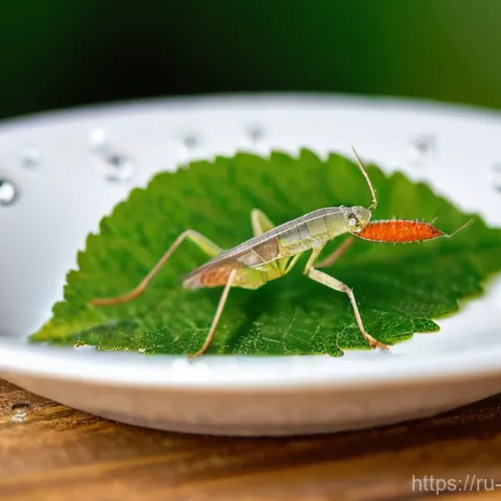 곤충 먹이 종류 - **Prompt:** A vibrant, macro-level shot showcasing a diverse and balanced meal laid out for various ...