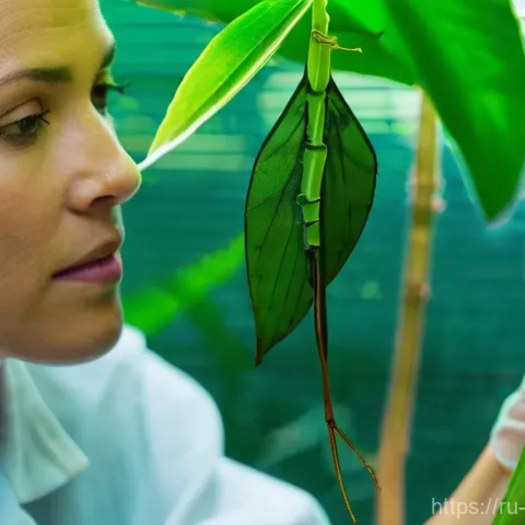 곤충 번식 실패 원인 - **Prompt:** A focused close-up shot of an experienced entomologist or insect breeder, in a clean, br...